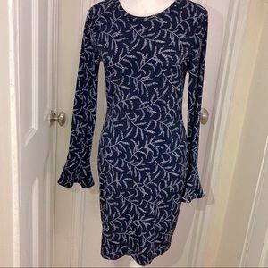 Michael Kors stretch bell sleeve jersey dress
